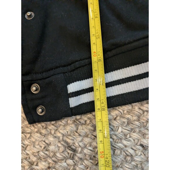 Disney Nightmare Before Christmas Sally Black Bomber Jacket Girls Large 10-12 - Picture 4 of 6